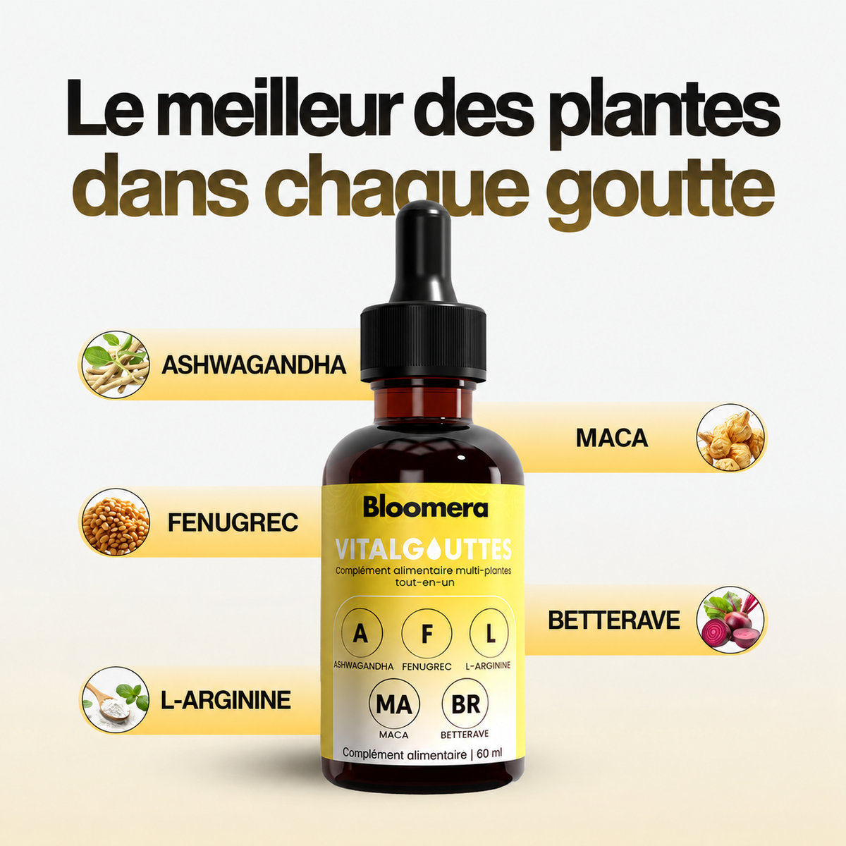 Bloomera VitalDrops — ingrédients en français
